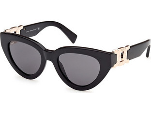 Tod's 380-01A Γυναικεία Γυαλιά Ηλίου Cat Eye Κοκάλινα Μαύρα με Μαύρο Polarized Φακό