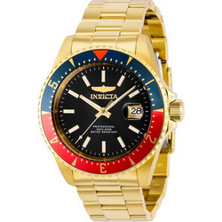 Invicta Pro Diver Ανδρικό Ρολόι Αυτόματο με Χρυσό Μεταλλικό Μπρασελέ 36791