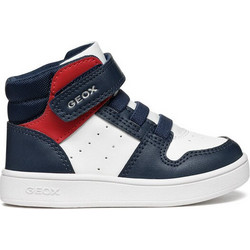 Geox Eclyper Παιδικά Sneakers Μποτάκια Λευκά Navy Μπλε B465LA000BCC0899