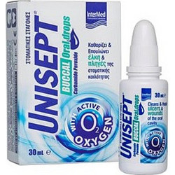 InterMed Unisept Buccal Σταγόνες για Άφθες κατά της Ουλίτιδας & της Περιοδοντίτιδας 30ml