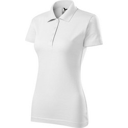 Malfini Γυναικεία Αθλητική Μπλούζα Polo Λευκή MLI-22300