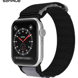 Sonique Alpine Loop Λουράκι Υφασμάτινο Black / Grey (Apple Watch 38 / 40 / 41mm)