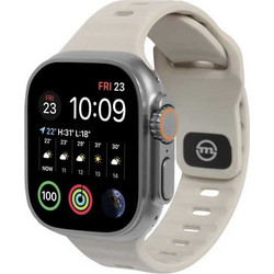 Mobile Origin Λουράκι Σιλικόνης Beige (Apple Watch 42 / 44 / 45 / 49mm)