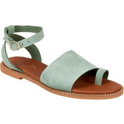 Elenross Γυναικεία Σανδάλια Suede Βεραμάν GS06215W