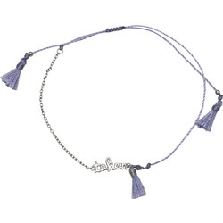 Silverline Γυναικείο Βραχιόλι Μακραμέ από Κορδόνι & Ασήμι 925 0230395901