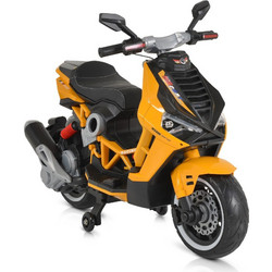 Moni Bo Rimini Ηλεκτροκίνητο Παιδικό Μηχανάκι 12V Κίτρινο