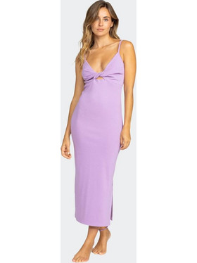 Roxy Wavey Midi Καλοκαιρινό Βραδινό Φόρεμα Λιλά ERJKD03469-PKL0