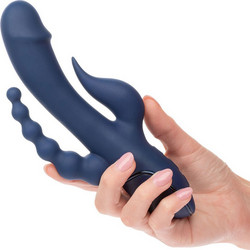CalExotics Triple Orgasm Διπλός Δονητής Μπλε