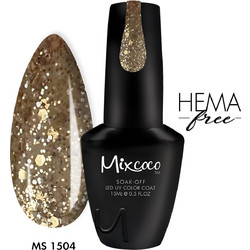 Mixcoco MS-1504 Glitter Ημιμόνιμο Βερνίκι Νυχιών 15ml