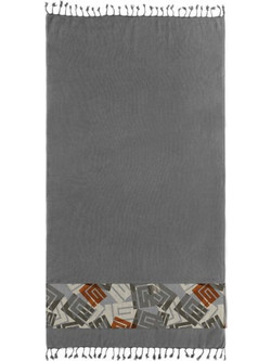 Guy Laroche 22 Πετσέτα Παρεό Θαλάσσης Γκρι 90x170cm