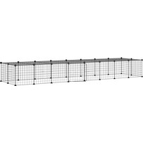 vidaXL Περίφραξη Τρωκτικών με 36 Πάνελ Μαύρη 35x35cm 3114057
