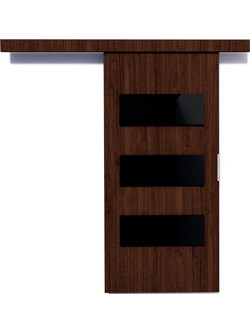 PoliHome Rea Πόρτα Εσωτερική Συρόμενη Laminate Wenge 86x205cm 162646489