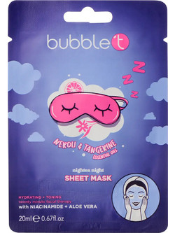 Bubble T Neroli & Tangerine Sheet Μάσκα Ματιών για Ενυδάτωση με Αλόη 20ml