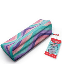Maped Essential Pastel Waves Κασετίνα Βαρελάκι Γαλάζια 931913