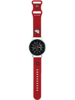 Hello Kitty Head Λουράκι Σιλικόνης Red (Universal 22mm)