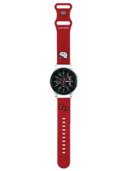 Hello Kitty Head Λουράκι Σιλικόνης Red (Universal 22mm)