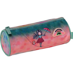 Santoro Gorjuss Light As Feather Κασετίνα Βαρελάκι Ροζ Πετρόλ 247321