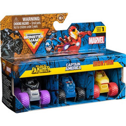 Spin Master Monster Jam Marvel Mini Truck 3-Pack 6070229