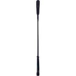 Devil Sticks Nubuck Leather Slap Crop Black