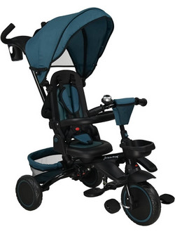 Bebe Stars Racer 360 Τρίκυκλο Ποδήλατο με Σκίαστρο & Χειρολαβή Πράσινο