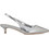 Exe Γόβες Slingback Δερμάτινες με Λεπτό Χαμηλό Τακούνι Ασημί S47001582680