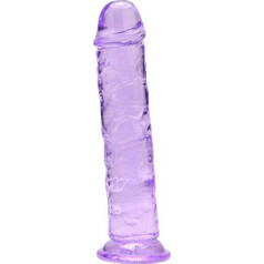 Loving Joy no Balls Ρεαλιστικό Dildo με Βεντούζα 19cm Διαφανές Μωβ