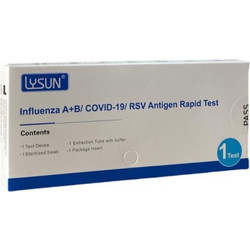 Lysun Test Αντιγόνου Covid-19 Γρίπης A/B & RSV 1τμχ
