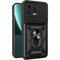 Bodycell Armor Slide Ring Holder Back Cover Black (Xiaomi 13)