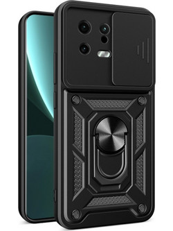 Bodycell Armor Slide Ring Holder Back Cover Black (Xiaomi 13)