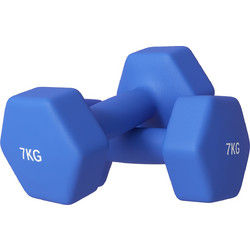 Sportnow Σετ Βαράκια Εξάγωνα Πλαστικοποιημένα 2x7kg