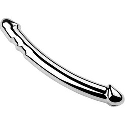 Passion Labs Ended Διπλό Dildo 19.5cm Ασημί