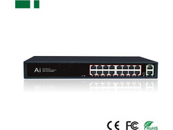 Anga PS-EG6162B Unmanaged L2 Switch με 16 Θύρες Ethernet 1000Mbps και 2 SFP θύρες