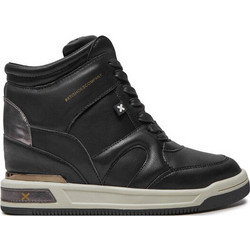 Xti Γυναικεία Sneakers Flatforms Μποτάκια Μαύρα 142951