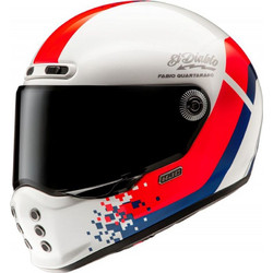 HJC V10 FQ20 Retro White Red Blue Κράνος Μηχανής Full Face 1380gr