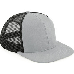 Beechfield Original Ανδρικό Καπέλο Jockey με Δίχτυ Snapback Υφασμάτινο Γκρι B664
