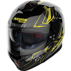 Nolan N80-8 Black Yellow Κράνος Μηχανής Full Face