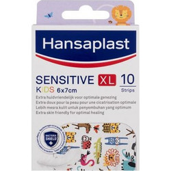 Hansaplast Sensitive Kids XL Παιδικό Αυτοκόλλητο Επίθεμα 6x7cm 10τμχ