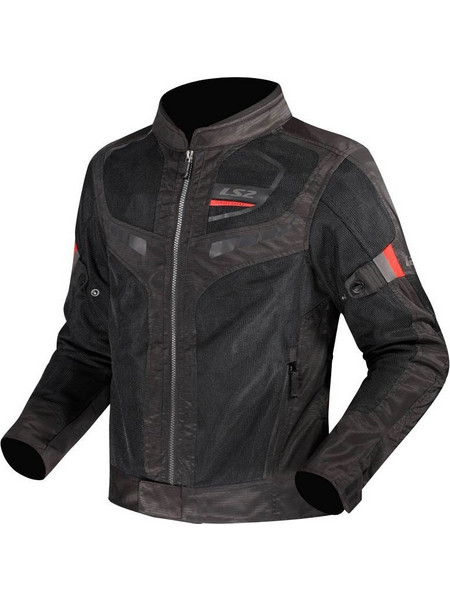 LS2 Garda Air Man Black Red