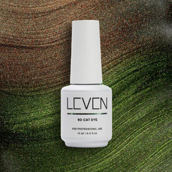 Leven 9D 02 Cat Eye Ημιμόνιμο Βερνίκι Νυχιών 15ml