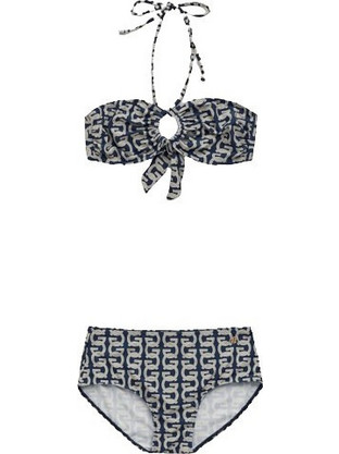 Gant Bikini Set Strapless Ψηλόμεσο Μαύρο 922414003-433