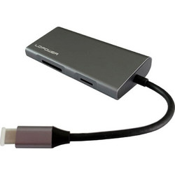 LC-Power USB-C Docking Station με HDMI 4K PD Ethernet