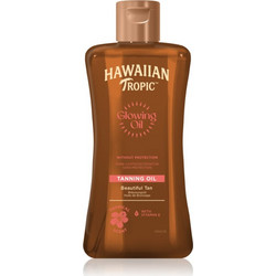 Hawaiian Tropic Glowing Λάδι Μαυρίσματος Σώματος 200ml