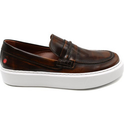 Robinson Ανδρικά Μοκασίνια Loafers Δερμάτινα Καφέ 69135-148