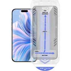 Vivid Full Face Privacy w/ Applicator Tempered Glass Black (iPhone 16 Pro Max)
