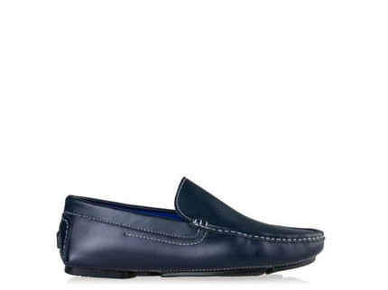 Ego Ανδρικά Μοκασίνια Loafers Δερμάτινα Navy Μπλε G99-07971-38