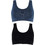 Gsecret Μπουστάκι χωρίς Μπανέλα Navy Μπλε Μαύρο 2P3230-10370