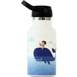 Runbott Carme Sala Beluga Παιδικό Παγούρι Θερμός Ανοξείδωτο BPA Free Λευκό 350ml