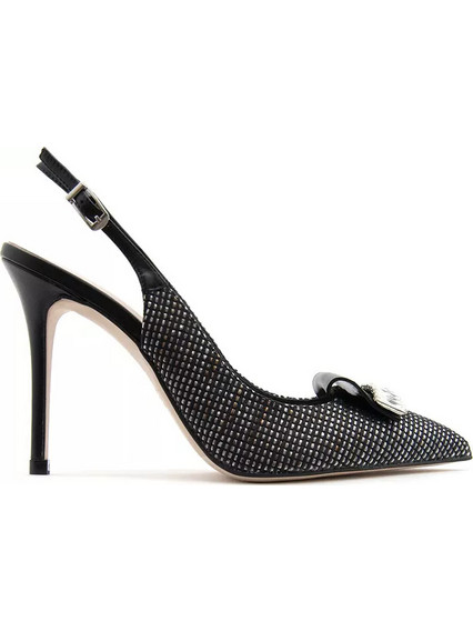 Fardoulis Γόβες Slingback με Τακούνι Στιλέτο Μαύρες 1001-68
