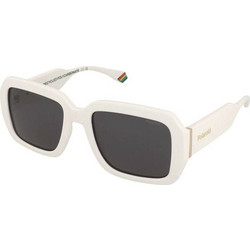 Polaroid Eyewear PLD6223/S/X VK6/M9 Γυναικεία Γυαλιά Ηλίου Τετράγωνα Κοκάλινα Λευκά με Μαύρο Φακό