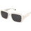 Polaroid Eyewear PLD6223/S/X VK6/M9 Γυναικεία Γυαλιά Ηλίου Τετράγωνα Κοκάλινα Λευκά με Μαύρο Φακό